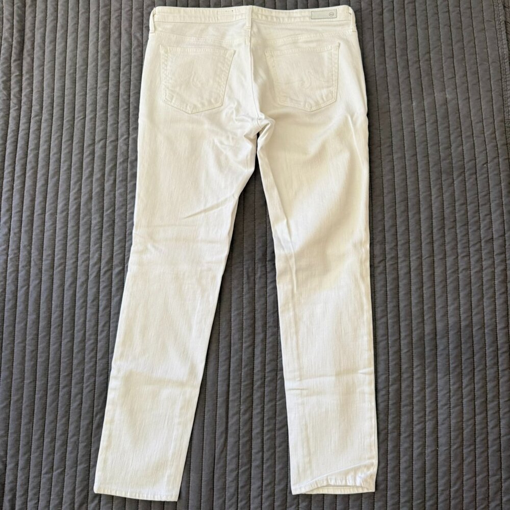 AG Adriano Goldschmied The Stilt Cigarette Leg White Jeans – size 30 - Picture 2 of 8